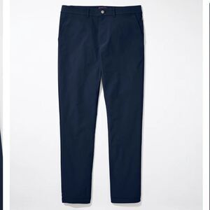 UNTUCKit Traveler Tech Pant 2.0 Pants Mens 35 x 30 Navy Slim Fit Stretch Chino
